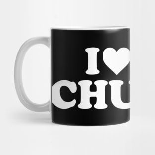 I Love My Church With Heart Mug